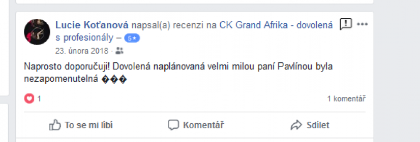 recenze safari Lucie Koťanová