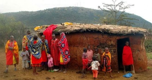 návštěva masajské vesnice